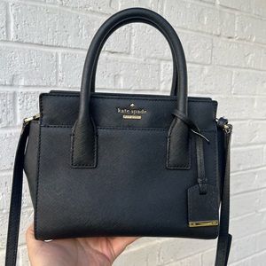 Kate Spade black crossbody satchel